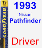 Driver Wiper Blade for 1993 Nissan Pathfinder - Premium