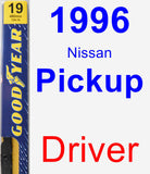 Driver Wiper Blade for 1996 Nissan Pickup - Premium