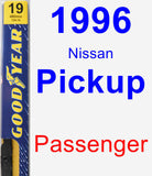 Passenger Wiper Blade for 1996 Nissan Pickup - Premium