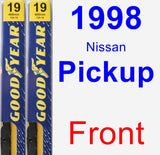 Front Wiper Blade Pack for 1998 Nissan Pickup - Premium