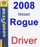 Driver Wiper Blade for 2008 Nissan Rogue - Premium