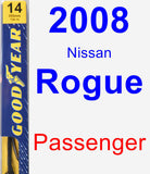 Passenger Wiper Blade for 2008 Nissan Rogue - Premium
