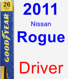 Driver Wiper Blade for 2011 Nissan Rogue - Premium