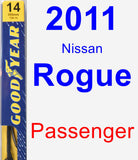 Passenger Wiper Blade for 2011 Nissan Rogue - Premium
