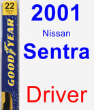 Driver Wiper Blade for 2001 Nissan Sentra - Premium