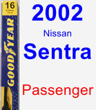 Passenger Wiper Blade for 2002 Nissan Sentra - Premium