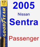 Passenger Wiper Blade for 2005 Nissan Sentra - Premium