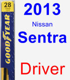 Driver Wiper Blade for 2013 Nissan Sentra - Premium