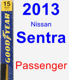 Passenger Wiper Blade for 2013 Nissan Sentra - Premium