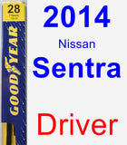 Driver Wiper Blade for 2014 Nissan Sentra - Premium