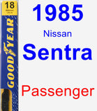 Passenger Wiper Blade for 1985 Nissan Sentra - Premium