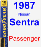 Passenger Wiper Blade for 1987 Nissan Sentra - Premium