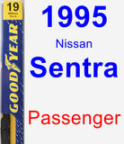 Passenger Wiper Blade for 1995 Nissan Sentra - Premium