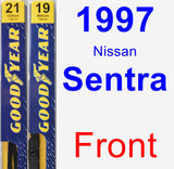 Front Wiper Blade Pack for 1997 Nissan Sentra - Premium