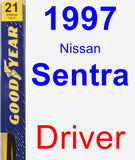 Driver Wiper Blade for 1997 Nissan Sentra - Premium