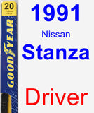 Driver Wiper Blade for 1991 Nissan Stanza - Premium