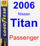 Passenger Wiper Blade for 2006 Nissan Titan - Premium