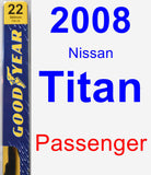 Passenger Wiper Blade for 2008 Nissan Titan - Premium