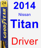 Driver Wiper Blade for 2014 Nissan Titan - Premium