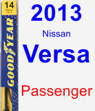 Passenger Wiper Blade for 2013 Nissan Versa - Premium