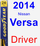 Driver Wiper Blade for 2014 Nissan Versa - Premium