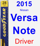 Driver Wiper Blade for 2015 Nissan Versa Note - Premium