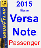Passenger Wiper Blade for 2015 Nissan Versa Note - Premium
