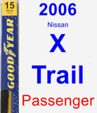 Passenger Wiper Blade for 2006 Nissan X-Trail - Premium