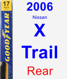 Rear Wiper Blade for 2006 Nissan X-Trail - Premium