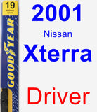 Driver Wiper Blade for 2001 Nissan Xterra - Premium