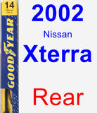 Rear Wiper Blade for 2002 Nissan Xterra - Premium