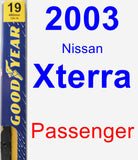 Passenger Wiper Blade for 2003 Nissan Xterra - Premium