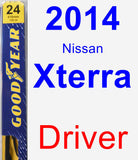 Driver Wiper Blade for 2014 Nissan Xterra - Premium