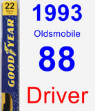 Driver Wiper Blade for 1993 Oldsmobile 88 - Premium