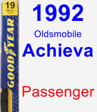 Passenger Wiper Blade for 1992 Oldsmobile Achieva - Premium