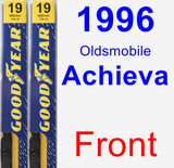 Front Wiper Blade Pack for 1996 Oldsmobile Achieva - Premium