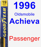 Passenger Wiper Blade for 1996 Oldsmobile Achieva - Premium