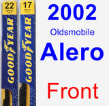 Front Wiper Blade Pack for 2002 Oldsmobile Alero - Premium