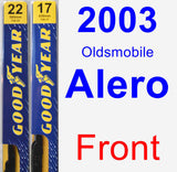 Front Wiper Blade Pack for 2003 Oldsmobile Alero - Premium