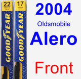 Front Wiper Blade Pack for 2004 Oldsmobile Alero - Premium