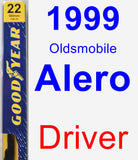 Driver Wiper Blade for 1999 Oldsmobile Alero - Premium