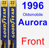 Front Wiper Blade Pack for 1996 Oldsmobile Aurora - Premium