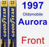 Front Wiper Blade Pack for 1997 Oldsmobile Aurora - Premium