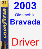 Driver Wiper Blade for 2003 Oldsmobile Bravada - Premium