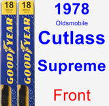 Front Wiper Blade Pack for 1978 Oldsmobile Cutlass Supreme - Premium