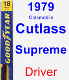 Driver Wiper Blade for 1979 Oldsmobile Cutlass Supreme - Premium