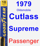 Passenger Wiper Blade for 1979 Oldsmobile Cutlass Supreme - Premium