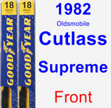 Front Wiper Blade Pack for 1982 Oldsmobile Cutlass Supreme - Premium