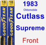 Front Wiper Blade Pack for 1983 Oldsmobile Cutlass Supreme - Premium