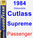 Passenger Wiper Blade for 1984 Oldsmobile Cutlass Supreme - Premium